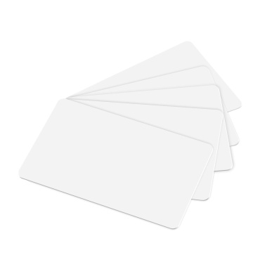 Cartes vierges en PVC blanc - livraison express possible - Karteo Gmb