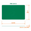Tarjeta en blanco de PVC de color verde