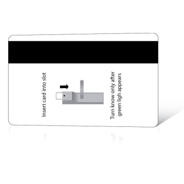 Printed with HiCo magnetic stripe