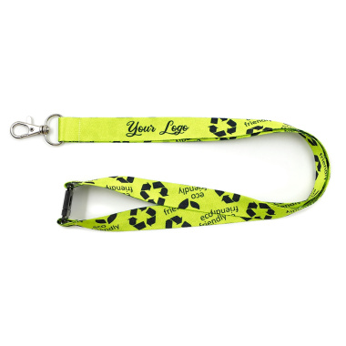 Organic lanyards printed 20 mm with carabiner hook and...