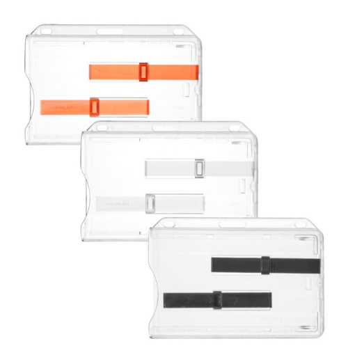 Porte-badge rigide à glissière horizontal ou vertical - ID SLIDE
