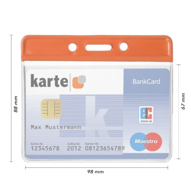 ID card cover with colour bar